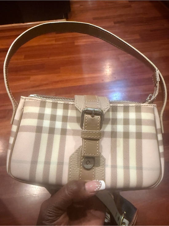 Burberry Handbags - Burberry Classic Plaid Shoulder Bag in Beige (Tan) and Candy Pink